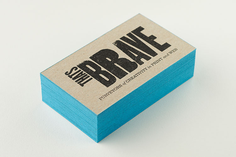 thats_brave_letterpress_business_cards_greyboard_edge_painting_stack_750