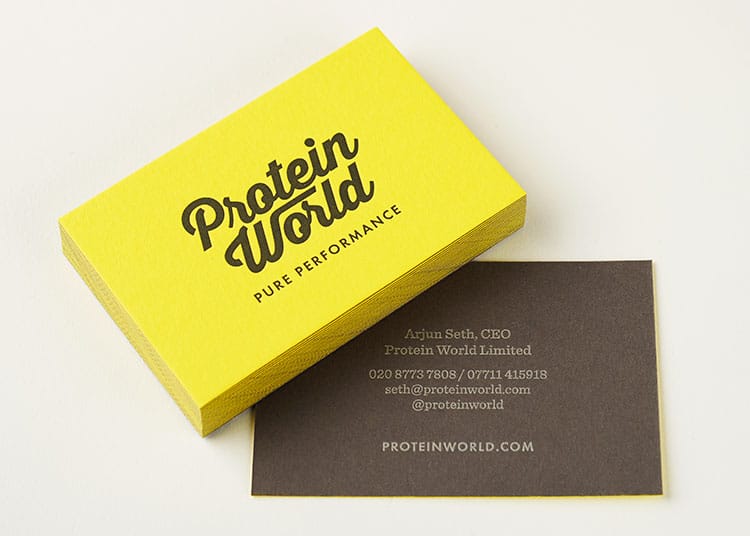 protein_world_letterpress_business_cards_duplex_colorplan_grey_yellow_750