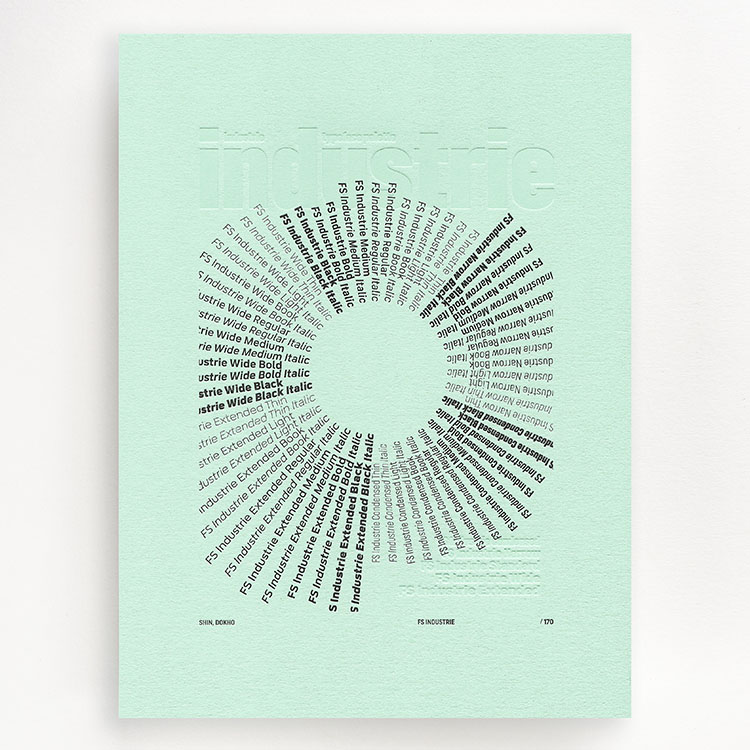 fontsmith_industrie_letterpress_prints_shin_dokho_750