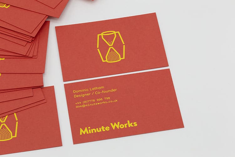 minute works business hot foil cards 750
