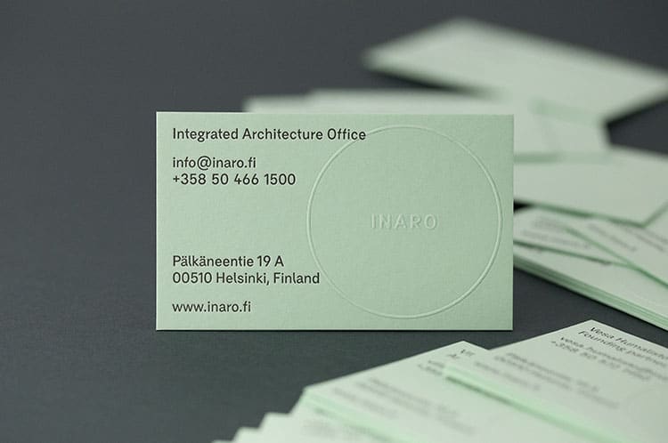 inaro letterpress embossed business cards_750