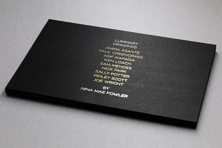 luminary drawings national portrait gallery invitation hot foil front detail_750