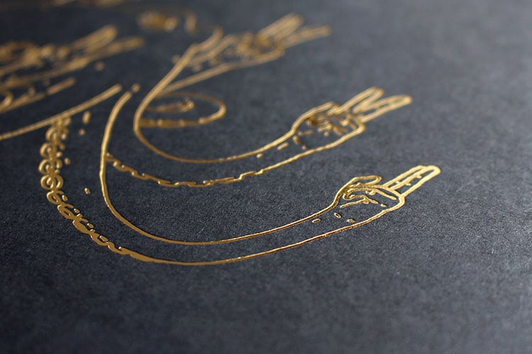fuckofftopus_hot-foil-stamped-print_mr-bingo_detail_750