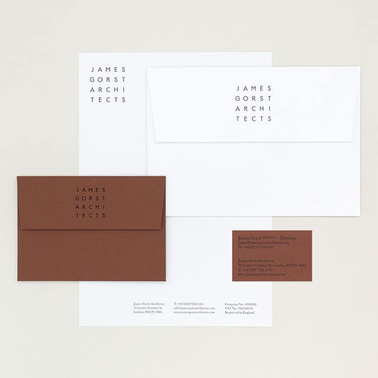 james gorst architects letterpress business stationery set_750